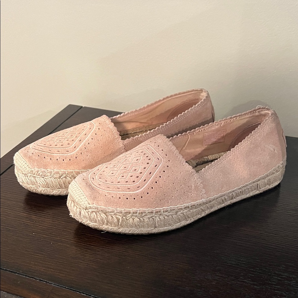 UGG Pink Suede Espadrilles. Size 9.